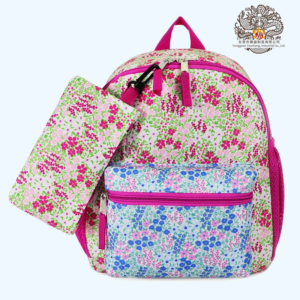 Trendy Floral Backpack and Pencil Case Set for Kids